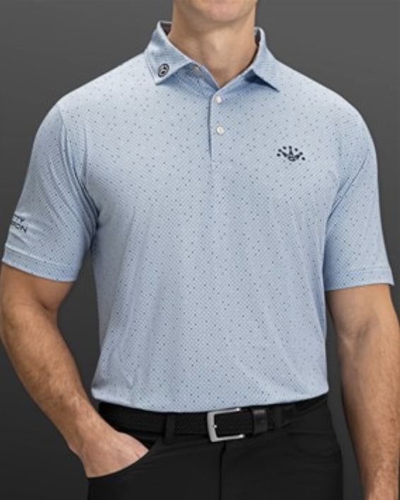 Stream Blue 7 Point Crown Polo Shirt